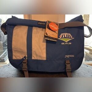 JanSport Navy and Gray Messenger Bag